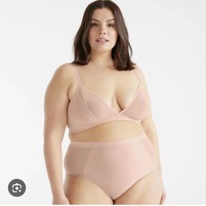NWT Knix x Ashley Graham Mesh Bra Peony Sz XXXXL